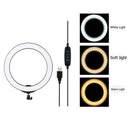 10" Selfie Ring Light for Live Stream/Makeup, Mini Desktop Led Camera Ringlight