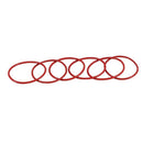 40 mm x 36 mm x 2 mm Silicone O Ring Oil Sealing Washers Red 10 Pcs F8C1