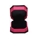 Trendy Octagonal Shaped Ring Box Red Storage Box Jewelry Box Display Box GiftFT