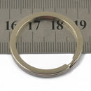 10 Keyring Flat Split Key Ring 32mm Steel Key Chain Round Craft Finidngs