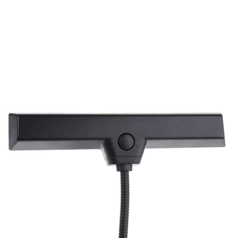 ABS 9 LED Music Stand Lamp Desk Bedroom Reading Light Black 20.3cm/7.99''