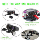 1X Waterproof Motorcycle 12VGPS Cigarette Lighter Dual USB Power Socket Charger