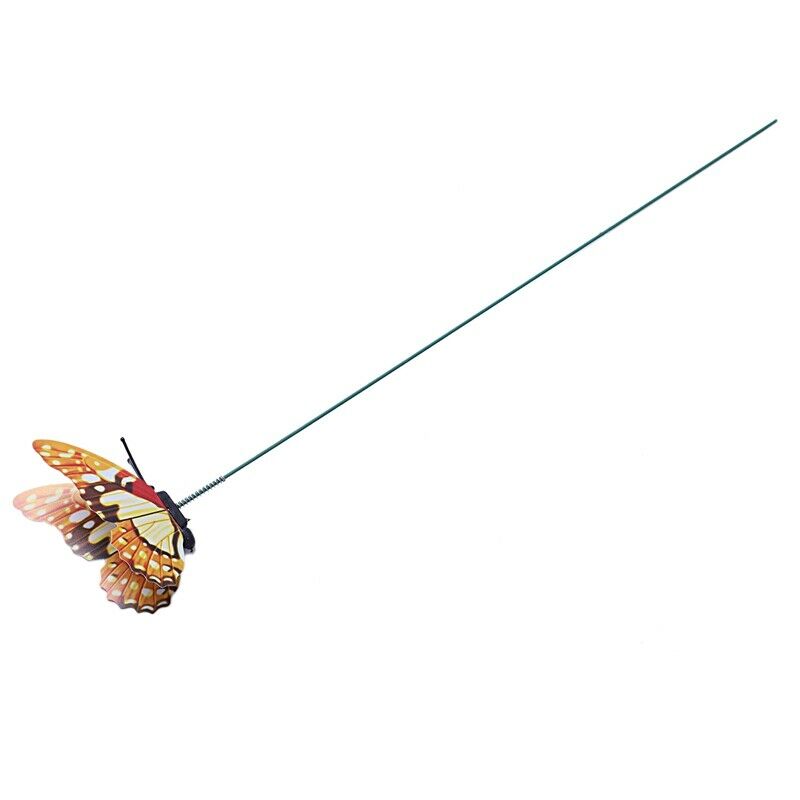 Multicolor Garden Butterflies on Sticks x10. Dia 7cm;Single layer butterfly