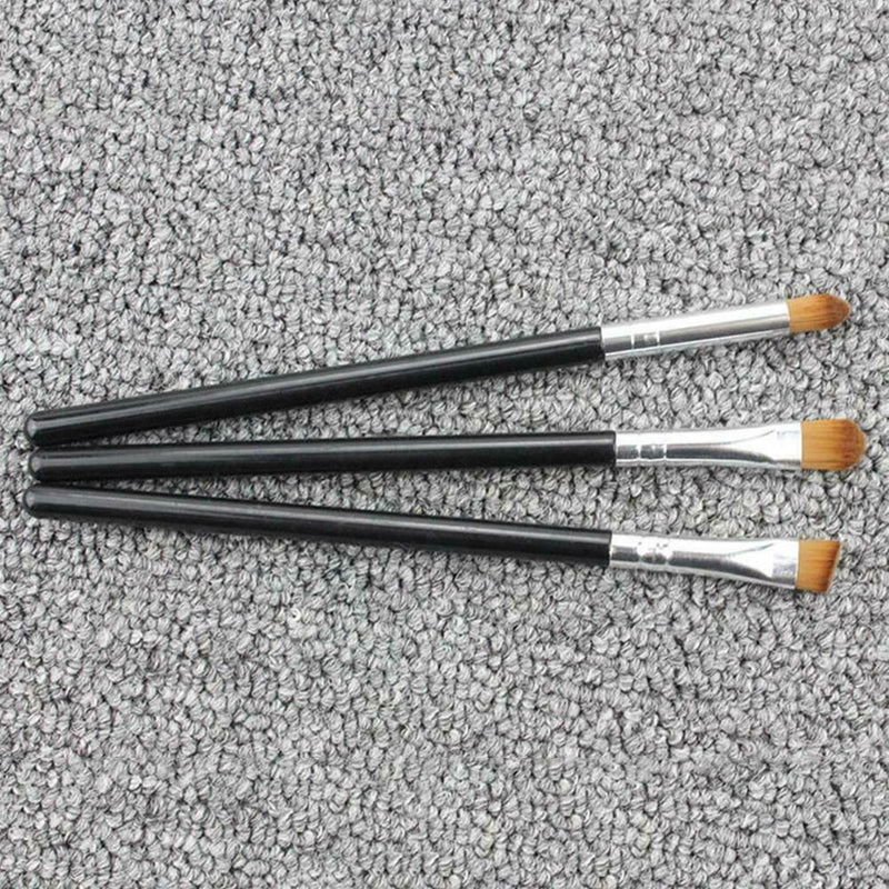 3pcs Portable Fashion Cosmetic Brushes Eyebrow Blending Brush Makeup Tool