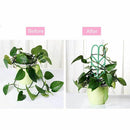 3pcs Mini DIY Leaf Shape Garden Trellis Plants Lattice Pots Supports for Cl