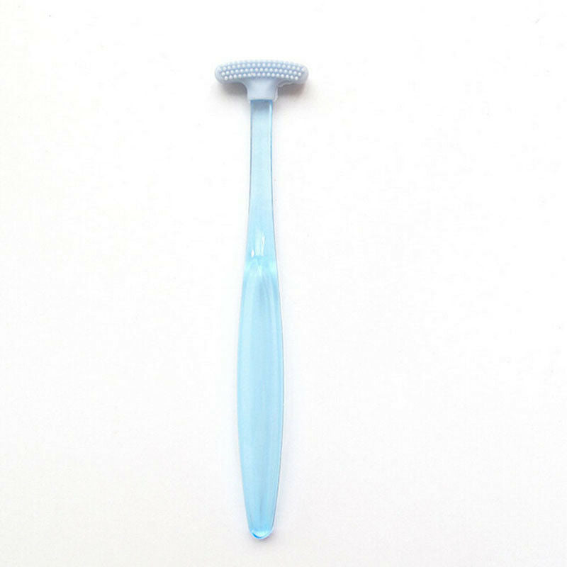 1xplastic tongue tounge cleaner scraper dental care oral hygiene mouth Bj