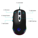 4800DPI Gaming Mouse USB Wired RGB Backlight 6 Programmable Macro Buttons Mice