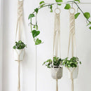 Macrame Plant Hanger Set Of 3 Indoor Wall Hanging Planter Basket Flower Pot