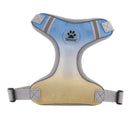 Adjustable Dog Chest Strap Harness Pet Dog Soft Fashion Vest L Yellow Blue