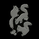 Christmas Squirrel nuts Set Cutting Dies For Scrapbooking Card Craft Decor  Z