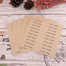 100Pc "Hand Made" Self Adhesive Stickers Kraft Seal Paper Label Gift 1.2*7.1 Hn