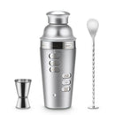Cocktail Shaker Stainless Steel 24Oz Bar Set Kit 3Pcs Cocktail Shakers with U7B2