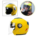 Flip Up Motorcycle Helmets Dual Visor Full Face Helmet Outdoor Sports Yellow