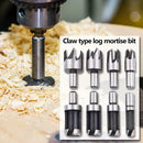 8pcs Carbon Steel Round Handle Wood Plug Drill Bits Claw Type Wood Drill