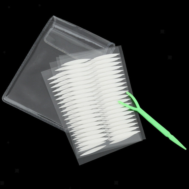 80 Pairs White Olive Shape Invisible Double Eyelid Eye Tape Stickers Makeup