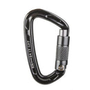 Self-locking Mountaineering Climbing Aluminum Carabiner 24kN -Dark Gray