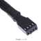 4 pin PWM Fan Cable 1 to 3 ways  Splitter Black Sleeved Extension Cable