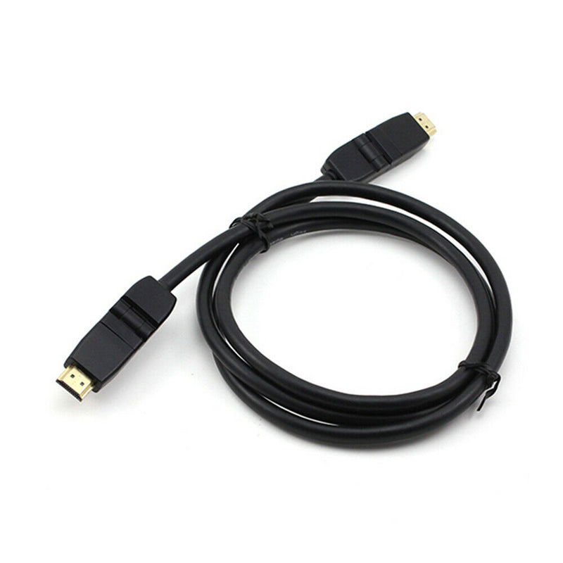 Dual 180 Degree Rotating Male to Male 1.5M HDMI Audio/Video Cable HDTV 720/1080P