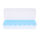 Large 7 Compartment Holder Convenient Jewelry Contact Lens Storage Box