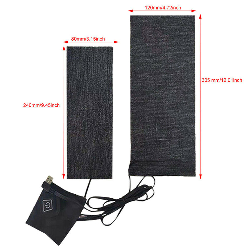 Winter Sports Heating Pads Carbon Fiber Multifunction Hiking Jacket USB Charging