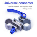Fishing Umbrella Bracket Aluminum Alloy Connector Steering Gear Universal Fit