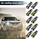 10pcs T10 1W 3030 3SMD Canbus Car LED Reading License Light Bulbs (White)