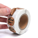 1 Roll Kraft Paper Hand Made Thank You Stickers Appreciation Tag Label Stick Gw