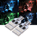 2 X Remote Control Colorful Car Lights 5050 12smd Reading Lights