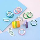 40x Writable Rolls Paper Washi Masking Tape Rainbow Colours Sticky Adhesive
