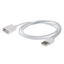USB A Male to Female M / F Extension Cable Cord Adapter White USB2.0 Q2S1 C P0M8