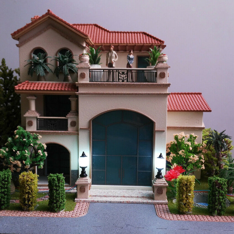 10pcsTrain Railways Lamp Park Street Light HO Scale 1:100 Scenery Layouts