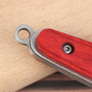 Stainless Steel Red Wood Foldable Pocket Knives Outdoors Hand Tool Fruit Kn uoTE