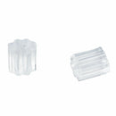 100pcs Earring Backs 3mm Safety for Fish Hook Translucent Stoppers Protecto M1E7
