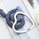20Pcs Heart-Shaped Split Rings Key Rings F7T1