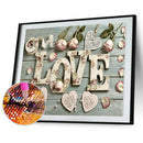 5D Round Diamond Painting Embroidery Letter Mosaic Set Cross Stitch (k9340) A