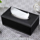 2Pcs PU Leather Facial Tissue Box Dispenser Napkin Holder for Desks Tables