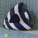 Nautical Coast Style Back Cushion Fish Shape Throw Pillow Sofa Seat Pad-BLU