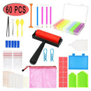60 Packs 5D Diamond Painting Tools and Accessories Kits with Roller, DIY