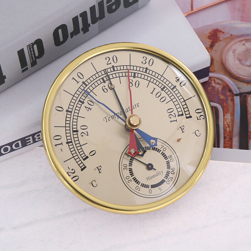 130MM Wall Mounted Household Thermometer Hygrometer High Accuracy Pressure Ga BX