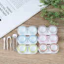 6Pairs Portable Contact Lens Case Box Storage Eye Care Kit Organizer Container-Q