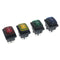 1PC 30A/250V 6Pin Waterproof  Auto Boat Toggle Rocker Switch with LED 12V220V JR