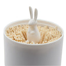 Cotton Swab Holder, Small Q-tips Toothpicks Storage Organizer (Rabbit) I6D6