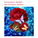 5D DIY Red Rose Diamond Painting Embroidery Craft Cross Stitch Home Decor