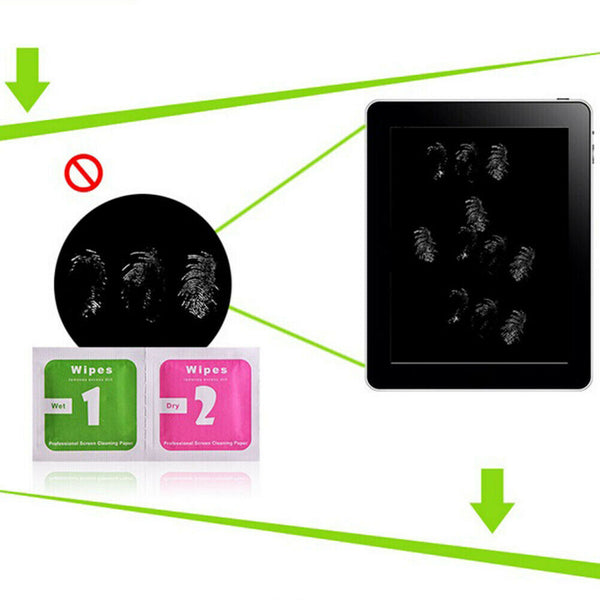 10set Cleaning Cloth Alcohol prep pads for Smartphone Tablet Touch Screen LJ