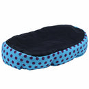 Removable cushion House Bed for Pets Dog Cat S Blue, Black dots R2Q3