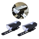 2x Rechargeable USB Bike Headlight Bicycle Handlebar LED Front Lamp Light White