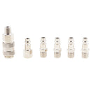 6 Pieces Air Line Hose Compressor Fitting Quick Release Connector 1/4 Inch BSP