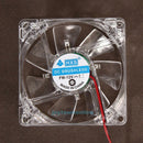 2pcs 80mm 80x25mm Fans 4 LED Blue 4pin for Computer PC Case Cooling Cooler