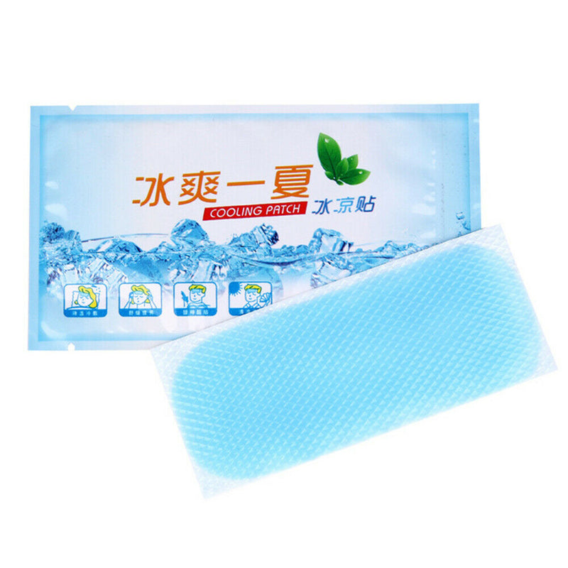 10pcs/pack Gel Sheet Summer Lower Temperature Forehead Anti Hot Cooling Patch