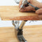 2 Pcs Mini Replaceable Bright Polished Head Claw Hammer with a Straight Rubble